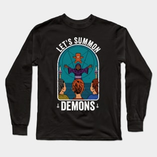 Lets Summon Demons Funny Childrens Book Parody Long Sleeve T-Shirt